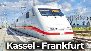 Hochgeschwindigkeitsfahrt: BR 401 - ICE 1 | Kassel - Fulda - Frankfurt am Main Flughafen Fernbahnhof