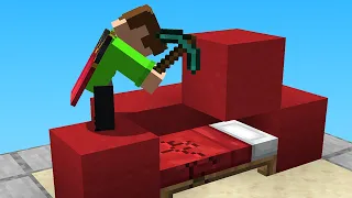 De GLÖMDE sin säng i Minecraft Bedwars...