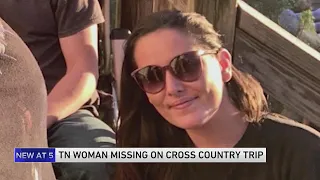 Tennessee woman goes missing during cross-country trip with boyfriend