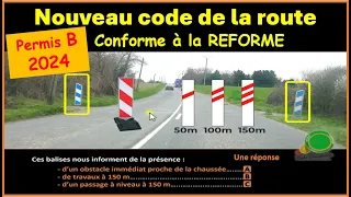 TEST Nouveau examen code de la route 2024 conforme à la nouvelle réforme  GRATUIT n°62