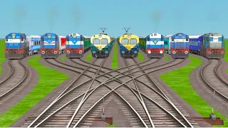 INDIAN RAILWAY CROSSING TRAIN RAILROAD NEW EXPRESS ROUTE GAMEPLAY, train simulator gameplay,