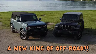 2022 Ford Bronco Outer Banks vs Jeep Wrangler Rubicon