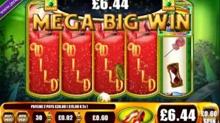 £500.00 MEGA BIG WIN (833 X STAKE) WIZARD OF OZ RUBY SLIPPERS ™ BIG WIN SLOTS AT JACKPOT PARTY