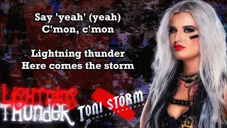 Toni Storm WWE Theme - Lightning Thunder (lyrics)