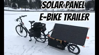 Solar eBIke Trailer for Charging eBike Battery