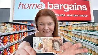 How much food can I buy for £10 from Home Bargains? Budget Food Challenge