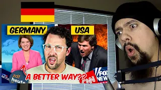 American Reacts To How Watching The NEWS in GERMANY is COMPLETELY Different Than in AMERICA