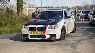 BMW M5 F10 with Akrapovic Exhaust - LOUD Revs & Accelerations !