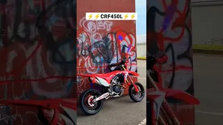 Graffiti Streets ⚡ - CRF450L SUPERMOTO #shorts #crf450l #crfsupermoto #graffiti