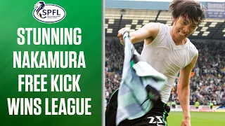 Incredible Nakamura Free Kick Clinches Title | SPFL