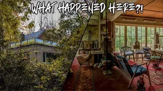 Mysterious Abandoned Mansion Found In The Woods with Everything Inside | What Happened Here?!