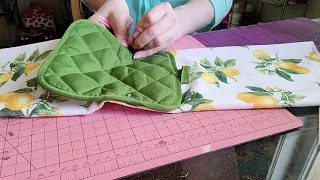 Making Hanging Kitchen Tea towel