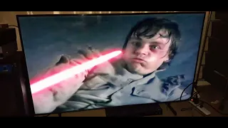 VCR Player on 4K TV Flatscreen Test 2022. "Star Wars"