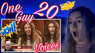 ONE GUY 20 VOICES ( WOW..  HE KILLED IT ) REACTION !!!