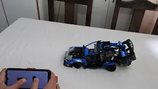 Lego Mc Laren 42123 reformado y motorizado con dirección y control mediante Powered Up! (2024)