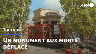 Un monument de 950 tonnes déplacé à Toulouse pour une ligne de métro | AFP