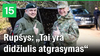 V.Rupšys džiaugėsi pratybų vieta ir dydžiu, aptarė NATO planą ir saugumą regione