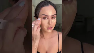 Makeup Using Only A Powder Puff Airbrushed Skin Hack l Christen Dominique