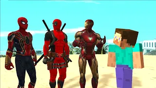 ÖRÜMCEK ADAM DEADPOOL MİNECRAFT STEVE DEMİR ADAM ÇİZGİ FİLM TADINDA VİDEO (RAMAZANA ÖZEL) GTA