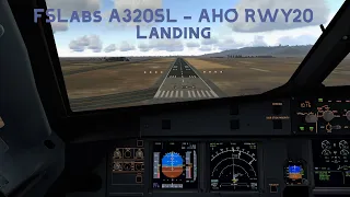 [FSLabs A320SL] Landing at Alghero-Fertilia | AHO RWY20