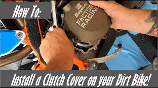 How To Install a Clutch Cover on your Dirt Bike!