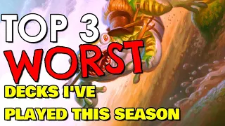 Top 3 Worst Decks I've Played in OTJ Standard | Mtg