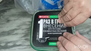 Рассада будет сытая и здоровая. Внеси 1 раз удобрение Бона Форте