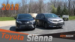 Что изменилось в 2018 Toyota Sienna Limited AWD. Тест Драйв Тойота Сиенна 2018 фейслифт на русском.