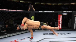 fastest knock out win , max out punch power ufc 4