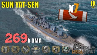 Sun Yat-Sen 7 Kills & 269k Damage | World of Warships Gameplay