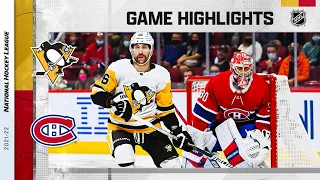 Penguins @ Canadiens 11/18/21 | NHL Highlights