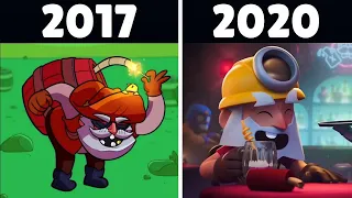 🔥ВСЕ МУЛЬТИКИ БРАВЛ СТАРС 2017-2020! КАК МЕНЯЛИСЬ АНИМАЦИИ Brawl Stars?