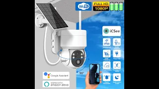 ICSee solar wifi battery camera#camera #solarsystem #wificamera #ipcamera #system #factory