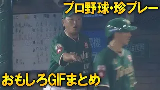 【大量】プロ野球・珍プレーおもしろGIFまとめ【笑ったら負け】