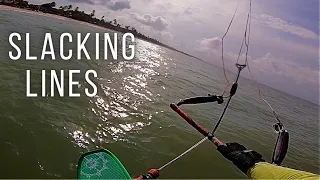 Lightwind speed tacks and slacking lines downwind | POV KITE FOIL