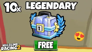 10 LEGENDARY CHEST OPENING / HILL CLIMB RACING 2