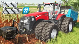 PUXANDO SILAGEM DE MILHO | Farming Simulator 22 | Centro Oeste Map