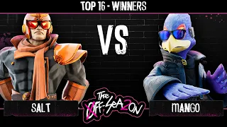 The Off Season 2 - Top 16 - Winners - TLOC | Salt (Captain Falcon) VS C9 | Mang0 (Falco) - SSBM