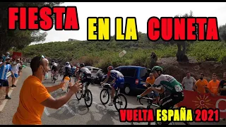 Vuelta España 2021🇪🇦🇪🇦 | Etapa 10 |Fiesta en el Muro de Almáchar