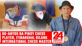 66-anyos na Pinoy chess player, itinanghal bilang International Chess Master | 24 Oras Shorts