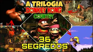 36 SEGREDOS, EASTER EGGS e CÓDIGOS na Trilogia Donkey Kong Country