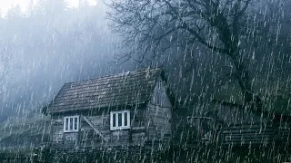 99% fall asleep instantly - Noise of rain on rooftop in rainforest - rain sounds for sleeping