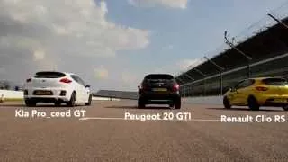 Kia Pro ceed GT vs Peugeot GTI vs Renault Clio RS
