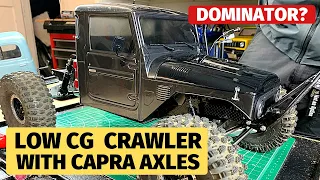 Low CG Belly Dragger crawler with G-speed chassis and Axial Capra Axles - best class 1 crawler?