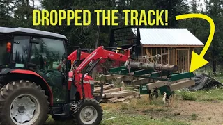 Homestead gets a saw mill | SAW MILL SET UP.