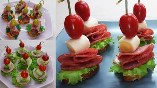 3 Канапе на праздничный стол часть 3 | 3 canapes for Party part 3