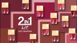 LIT 2 in 1 Liquid Matte Lipstick Shades | LIT Makeup Collection | MYGLAMM