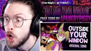 Vapor Reacts | NEW FNAF HELP WANTED SONG "Outside Your Window" by @APAngryPiggy REACTION!!