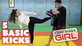 Krav Maga Girl | 5 Basic Kicks for Beginners