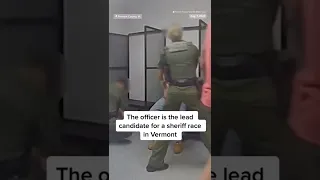 A candidate in a #Vermont sheriff race was seen on video kicking a handcuffed man in the groin.